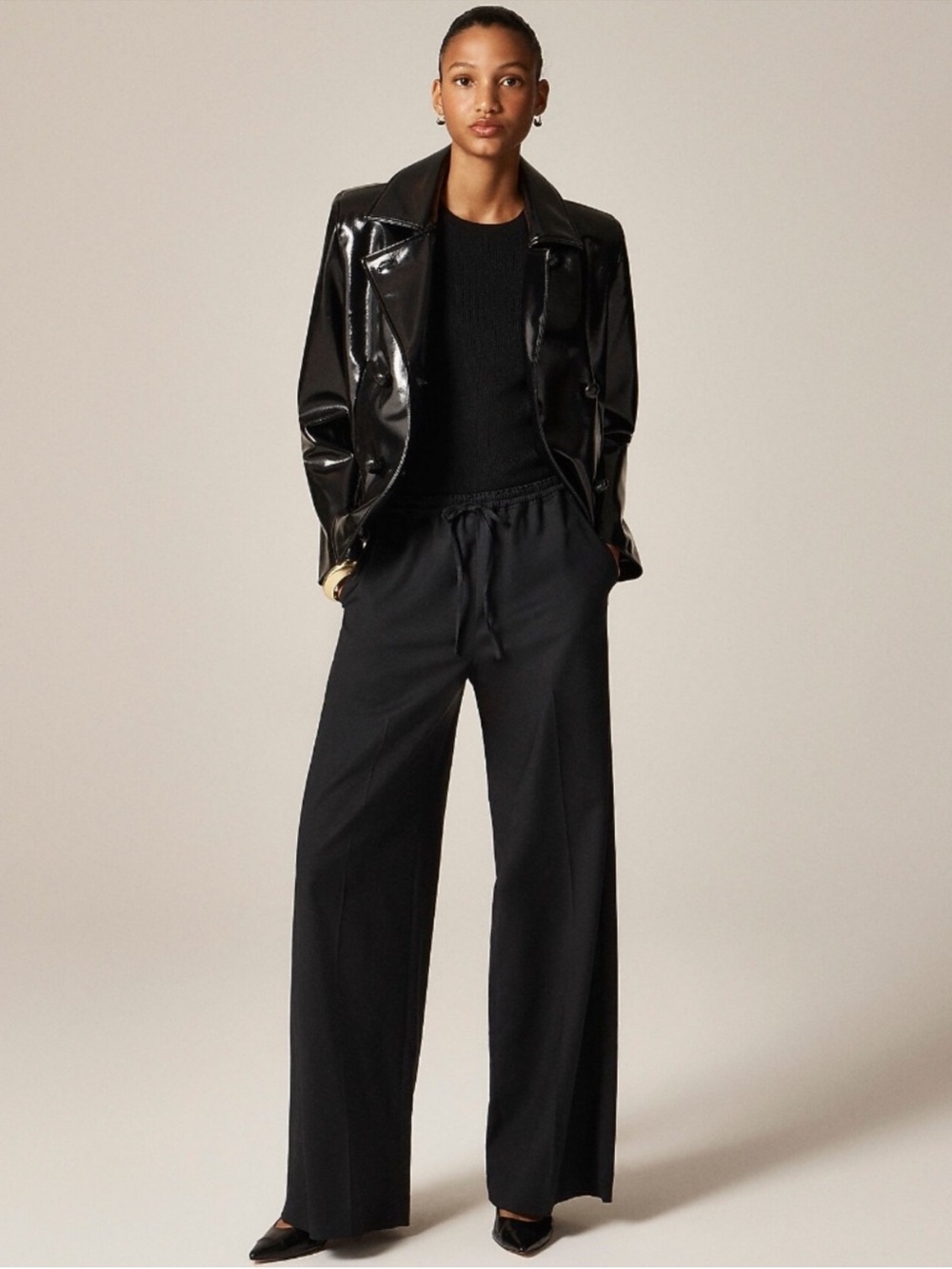 J Crew Superwide Stratus pant in city twill